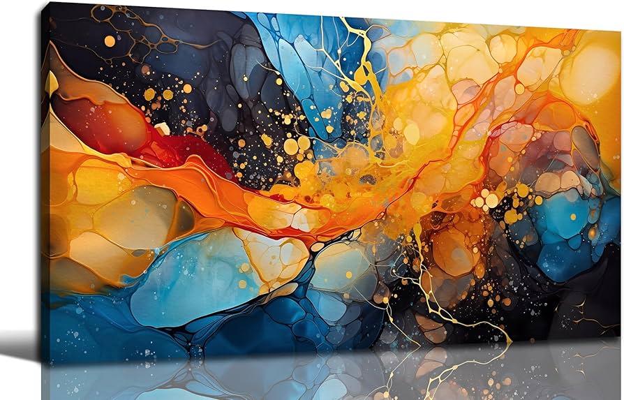 Painting 20x40 Blue Sky Sunset