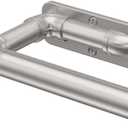 2 Pack Box Space Curtain Rods for Windows 34 to 120 Inch, Room Darkening Blackout Curtain Rod, Indoor/Outdoor Wrap Around Rod, Industrial Look Silver 