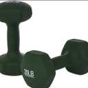 Amazon Basics Neoprene Dumbbell Hand Weights for Exercise and Muscle Toning, 20lbs each piece,