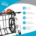 BIRDROCK HOME Bike Rack Garage Storage Floor Stand - Freestanding Organizer for Outdoor Yard - Upright Wall Mount for Scooters, Rakes, Motorcycles, Hoverboards, Gloves - Holds 4 Bicycle - Black