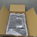 File Organizer Storage Box, Portable Locking Storage Totes - Storage Box with Dual Combination Locks for Filing Office Documents (Black)