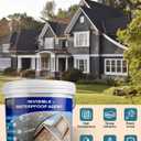 Transparent Waterproof Sealant,175oz Clear Transparent Waterproof Coating,Liquid Invisible Water Proof Agent for Roofs Walls,Garden,Bathroom,Kitchen Indoor & Outdoor Water Proof Sealant