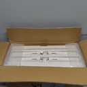 4 Tier Plastic Storage Bins with Lid 23QT, Stackable Storage Containers with Wheels, Folding Storage Boxes, Collapsible Storage Bins, Closet Organizers and Storage for Living Room, Office, Dorm (White)