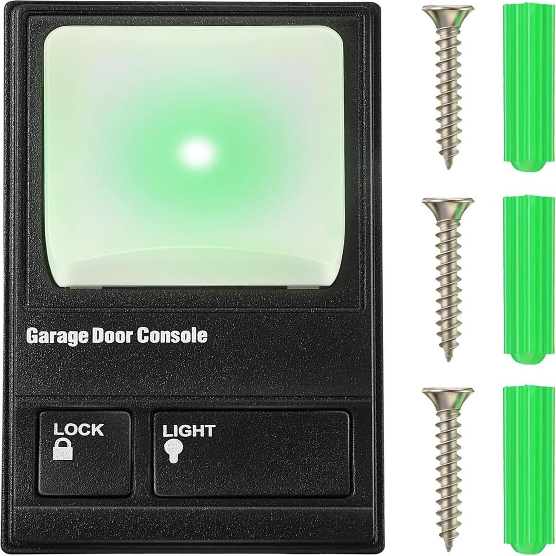 Garage Door Opener Wall Mount Compatible with Liftmaster 41A5273-1 78LM, Multifunction Keypad Control Panel with Lighting Control, Wired Replacement Panel Wall Keypad Button