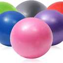 Mini Yoga Balls 9 Inch Exercise Pilates Therapy Balance Barre Equipment for Home Stability Squishy Training PhysicalCore Training(6 PCS)