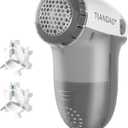 Electric Fabric Shaver and Lint Remover, Portable Fuzz Remover for Clothes and Furniture, Battery Operated, Easy to Use and Clean, Suitable for Sweaters, Blankets.Grey (Gray)