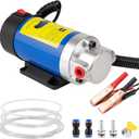 12V 100W Oil Extractor Pump, Engine Oil Extractor for Oil Change, Electric Fluid Transfer Pump, Fast Self-Priming Pump for Motor Oil, Gear Oil, and ATF, Fit Car, Mower, Boat, Motorcycle