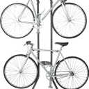 Rugged 2 Bike Rack for Garage & Home by Delta Cycle – No Drilling Required – Fully Adjustable Gravity Storage Rack for Any Style Bicycle – Leaning Wall Rack Holds Up to 100 lbs