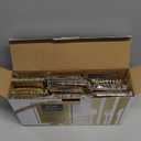 N9R 300PCS Gold Plastic Silverware, Heavy Duty Gold Plastic Cutlery Set Disposable Flatware Dinnerware, 100 Forks, 100 Spoons, 100 Knives, Perfect for Party, Wedding and Daily Use
