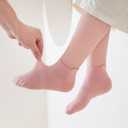 Girls Socks 9 Pairs Ankle Athletic Socks White Cotton Sock For Little Big Kids