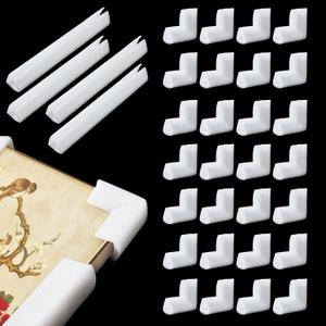 32Pcs Picture Frame Foam Corner Protectors for Moving - U-Channel Foam Edge for Photo Mirror Art Furniture Packing, L-Shaped Cushioning for Artwork