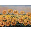 Rustic Sunflower Canvas Picture Kitchen Wall Art, Black and White Flower Prints Poster Artwork for Office Decoration Farmhouse Yellow Sunflower Painting for Living Room Bedroom Home Wall Decor 4ftx2ft