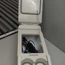 12V Car Refrigerator Cooler/Warmer 6 Quart (6L), 12 Volt DC &110V AC, Electric Car Fridge Portable Compact Camping Cooler Thermoelectric 12V Small Fridge for Car,RV,Camping (Grey)