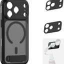 SMALLRIG FilMov Phone Case Kit for iPhone 17 Pro Max, Magnetic Case with Adjustable Kickstand, Lens Backplate, Support for MagSafe, for Phone Gimbal Stabilizer,for DJI,for Insta360, Black-5551
