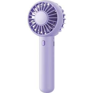 Gaiatop Mini Portable Fan, Small and Powerful, Cute Design 3 Speed Personal Handheld fan and Desktop with Base, Lightweight USB Rechargeable for Travel Lash Makeup Girl Women Summer Gift Purple