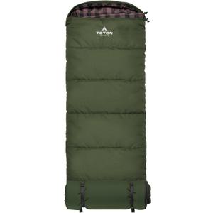 Teton Junior, 20 Degree and 0 Degree Sleeping Bags. Finally, Sleeping Bag for Boys, Girls, All Kids, Warm and Comfortable, for All Camping Weather and Built to Last (Green)