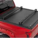 Rough Country Adjustable T-Slot Crossbars for Pickup Truck Beds – Fits 50"–59" Tracks, 3.25" Tall Cargo Rails, Universal T-Slot Mounting for Racks & Accessories