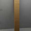 LazBlinds No Tools No Drill Cordless Bamboo Roman Shades, Light Filtering Window Treatment, Roll Up Bamboo Blinds for Window 41'' W x 64'' H, Brown