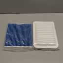Cabin & Engine Air Filter Fit for Toyota Corolla 2009-19, Matrix 2009-14, Yaris 2007-18, Scion xD 2008-14, Vibe 2009-10 Activated Carbon Cabin Filter Replace#CF10285 CA10190 Car Accessories