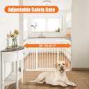 keny 29"-47.3" Extra Wide Baby Gate for Stairs, Auto Close Safety Dog Gate
