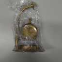 ALADEAN Brass Table Clock with Compass | Romantic Desk Clock - Decorative Vintage Mechanical Clock Lovers Boyfriend/Husband Birthday/Wedding Gifts (Love You)