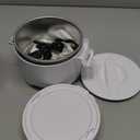 Electric Lunch Box for Adults, 33.8oz Portable Food Heater with Carry Bag | 12V/24V/110V Leakproof Lunch Warmer | Dishwasher-Safe for Office, Car, Travel | Gifts for Men Women (White)