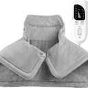 Heating Pad for Neck Shoulders Back Pain Relief, Birthday Christmas Gifts for Women Men Mom Dad Elderly, Electric Large Heat Pad with 6 Heat Settings 4 Timers, ETL Certified (Shoulder Heating Pad)