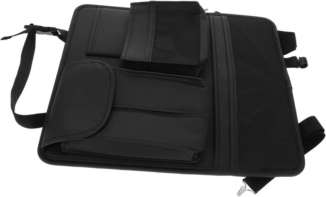GARVALON Car Seat Back Organizer Pu Storage Bag for Installation Sleek Design for Car Interiors Space-saving Accessory for Vehicles