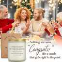 Engagement Gifts for Women Sweet Wedding Themed Candle, Bridal Shower, Bachelorette Party Gifts for Bride to Be, Fiancee, Best Friend, Newly Engaged Couples Gift - Congratulations on Your Engagement