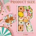 12.2 Inch White Charcuterie Number Box for Graduation Party Decorations 2026, Fillable Tray Numbers for Candy Chocolate Snacks, Large Centerpiece Supplies for Kindergarten Preschool College Grad(GRAD)