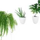 PlantPod Luxe Self-Watering Wall Planters (Set of 3) - Easy to Water and Install - Lightweight - Design Your Own Vertical Garden - Wall Planters for Indoor Plants