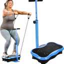 Lifepro Vibration Plate Exercise Machine with Magnetic Acupoints - Full Body Vibration Platform for Beginners and Recovery - Ideal Lymphatic Drainage Massager for Muscle Toning and Overall Fitness (Trimlite - Elegant Blue)