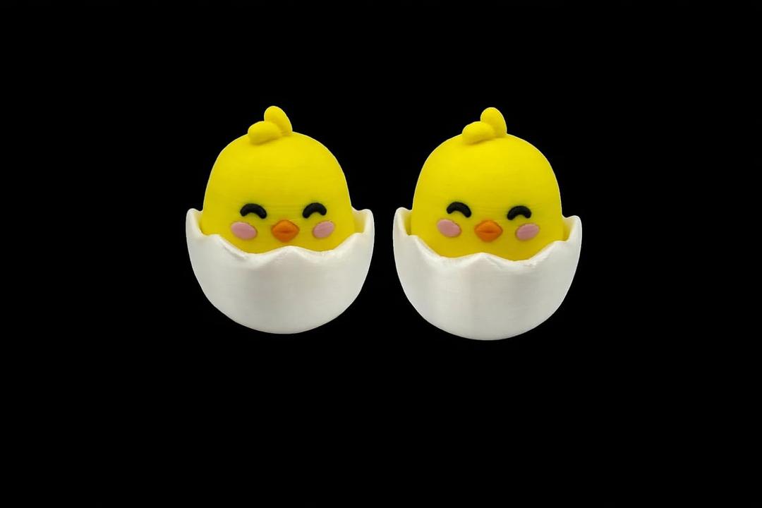 Cute Baby Chick Clicker – Adorable Hatching Chick Fidget, 1.75 X1.75 X2