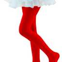 UTTPLL Girls Tights Christmas Gifts Crazy Halloween Costumes Toddler Baby Dance Pantyhose Kids Infant Ultra-Soft Uniform Stockings Activewear Leggings Red, Small