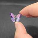 6 x Novelty Purple Butterfly Shaped Buttons for Crafts,Acetate Button for Clothes,Buttons for Sewing,Button Bulk,Pack of 6