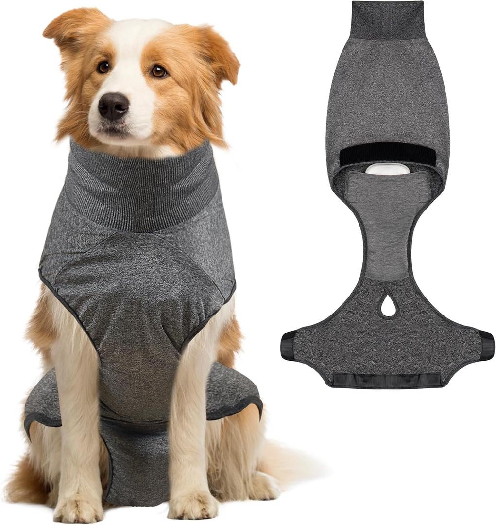 Recovery Suit for Dogs After Surgery, Dog Surgery Recovery Suit for Female Male Neuter, Breathable Dog Onesie Spay Body Suits for Abdominal Wounds Dogs Cone Alternative