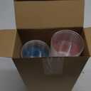 50 Pcs Gender Reveal Party Plastic Cup 12 Oz Gender Reveal Cups Boy or Girl Thick Clear Cup Lids Straws Pink and Blue Baby Shower Decorations Party Supplies