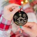 Nativity Christmas Ornaments 2025 - Nativity Scene Ornaments, Catholic Religious Gifts for Men Women, Christian Gift Ideas - Christian Gifts for Women Faith - Ceramic Ornament Xmas Tree Decoration