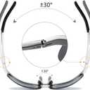 Mens Sports Polarized Sunglasses Driving Metal Frame UV Protection Sunglasses For Men 8177 (Silver&black)