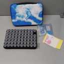 Diamond Art Storage Containers with Dot Drill Tools,60 Slots Bead Organizer Case for 5D DIY Art Kits, Portable Craft Box for Diamond Painting Accessories (Blue) (Medium)