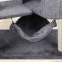 YUNIQUE Cat Tree with Cat Condo and Big Hammock, Grey