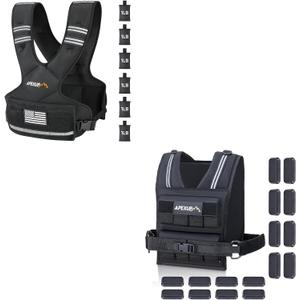 APEXUP Adjustable Weighted Vest 20lbs + Adjustable Weighted Vest 4-10lbs