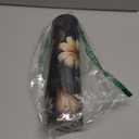 Black Background Flowers Desk Pad Mouse Pad,Large Floral Mouse Mat with Stitched Edges,Non-Slip Rubber Base Elegant Mousepad for Office PC Keyboard Laptop and Home Work Desk Mat(27.5X11.8 in)