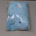 Bunny Microwavable Stuffed Animal  1.5 lb Unscented Heating Pad Plush, Soft Cozy Bunny Toy for Relaxation and Comfort, Gift for Women, Girls, Adults & Kids by Happy Fuel, Blue
