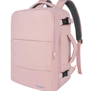 Taygeer Travel Backpack for Women, Carry On Backpack with USB Charging Port & Shoe Pouch, TSA 15.6inch Laptop Mochila Flight Approved, Nurse Bag Casual Daypack for Weekender Business Hiking, Pink
