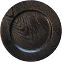 Opexscal 13" Antique Black Charger Plates, Round Charger for Dinner Plates, Farmhouse Plate Chargers, Rustic Table Chargers for Parties, Family Dinners, 6Pcs