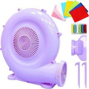 WELLFUNTIME 470W Air Blower for Inflatable Bounce House, Water Slide, Jumping Castle, Inflatable Screen and Inflatable Tent, Dual Use for Yard Leaf Blowing