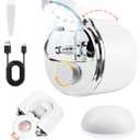 Electric Nail Clipper with Light & Magnifier for Fingernails & Toenails, Arthritis-Friendly Grip, Perfect for Elderly & Low Vision Users, Trimmer & Nails Storage Box for Seniors, Baby & Adults