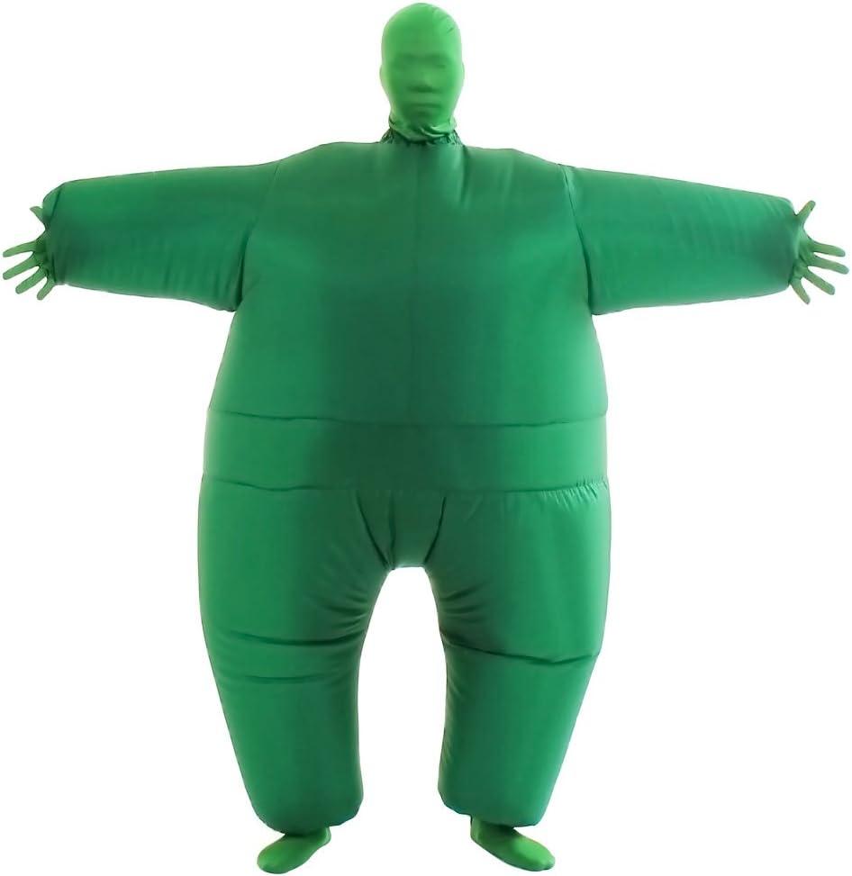 YEAHBEER Inflatable Costume for Adults - Inflatable Body Suit with Pants, Size 14x3x12 (Green)
