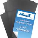 3 x MagX Magnetic Sheets with Adhesive Backing, 4 x 6 Inch, 10 Sheets, Self Adhesive Magnet Sheets, Magnet Sheets, for Crafts, Photos and Die StorageStationery, Office Supply (MVAP-4006)